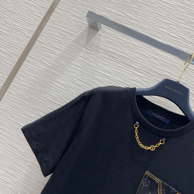 LV T-SHIRT BLACK 290187