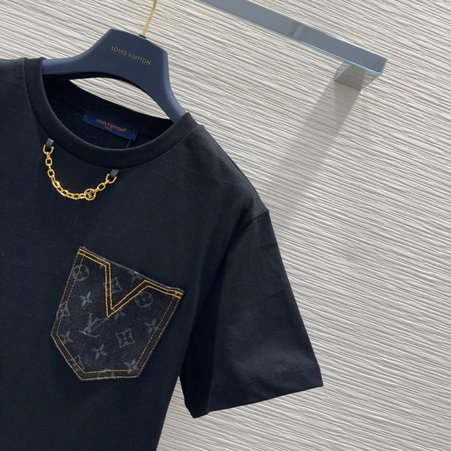 LV T-SHIRT BLACK 290187