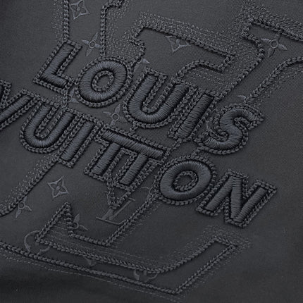 LV T-SHIRT BLACK COTTON 264478
