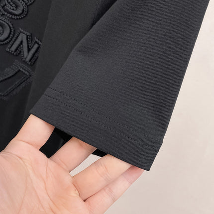 LV T-SHIRT BLACK COTTON 264478