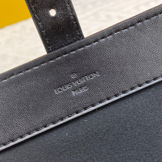 ETUI 3 MONTRES MONOGRAM TAURILLON BLACK CALFSKIN