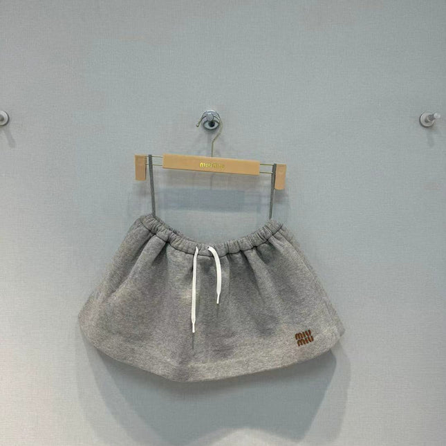 Miu Short Grey Cotton