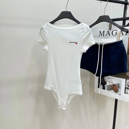 Miu 25 Body Suit White Cotton 208771