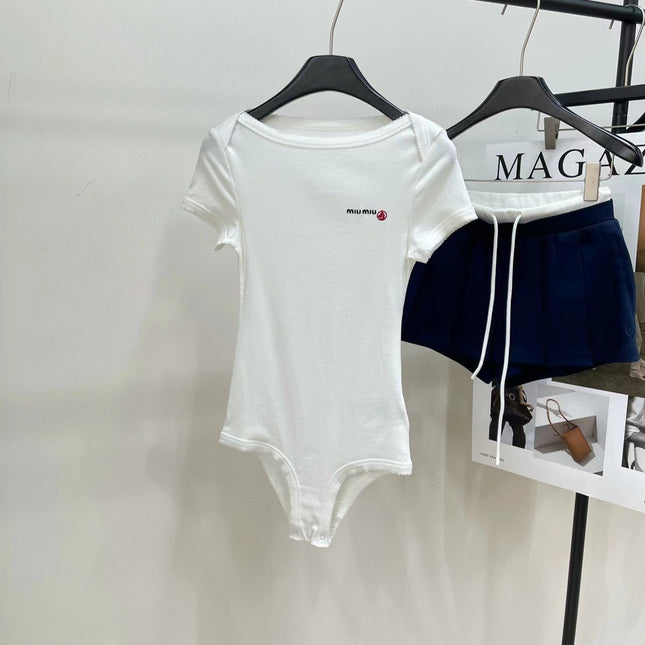 Miu 25 Body Suit White Cotton 208771