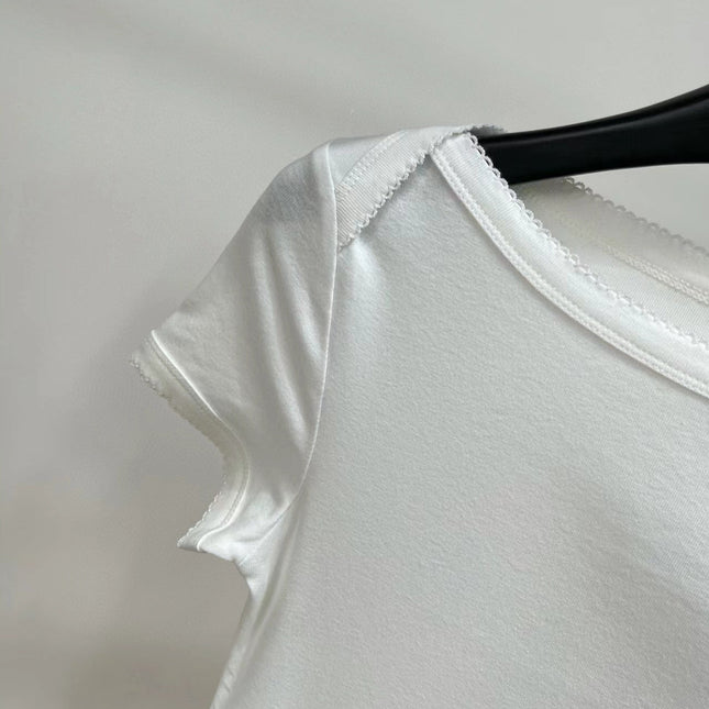 Miu 25 Body Suit White Cotton 208771