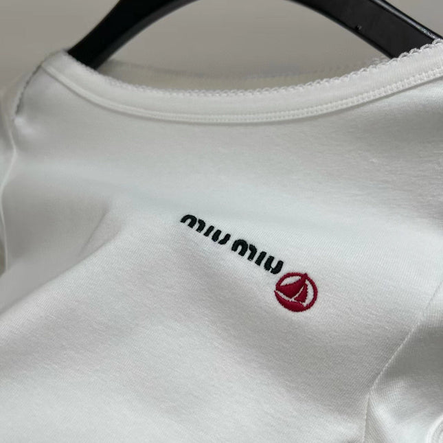 Miu 25 Body Suit White Cotton 208771