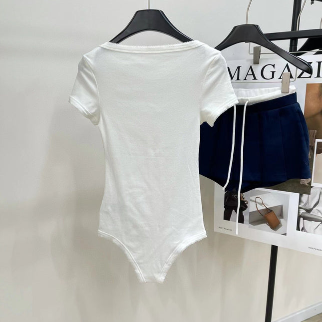 Miu 25 Body Suit White Cotton 208771