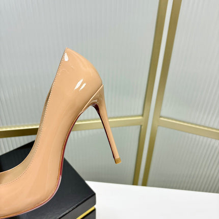 KATE PUMPS BEIGE PATENT CALFSKIN