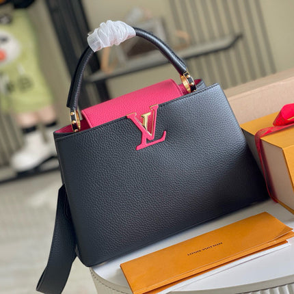 CAPUCINES MM 31 BLACK GOLD HARDWARE