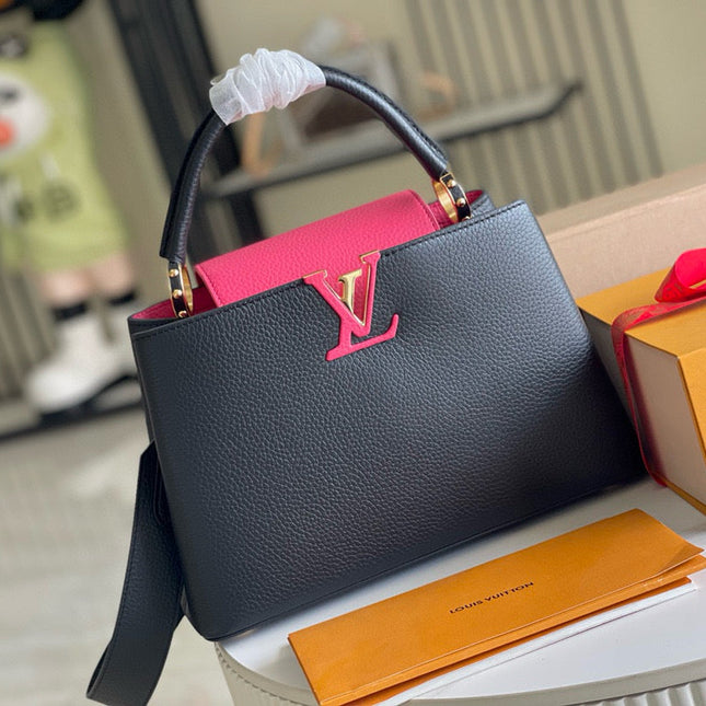 CAPUCINES MM 31 BLACK GOLD HARDWARE