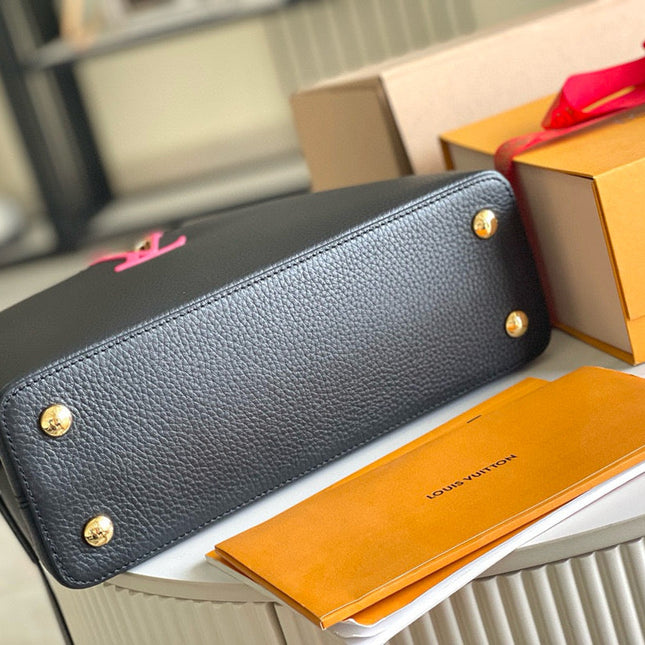 CAPUCINES MM 31 BLACK GOLD HARDWARE