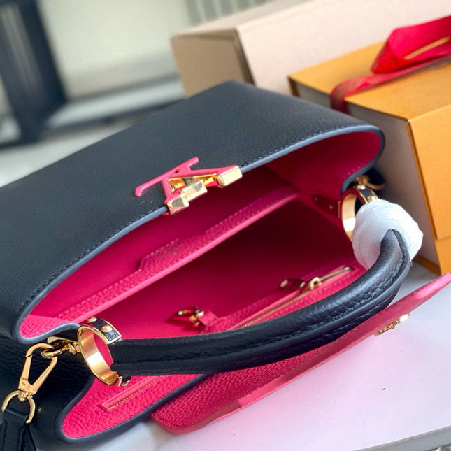 CAPUCINES MM 31 BLACK GOLD HARDWARE