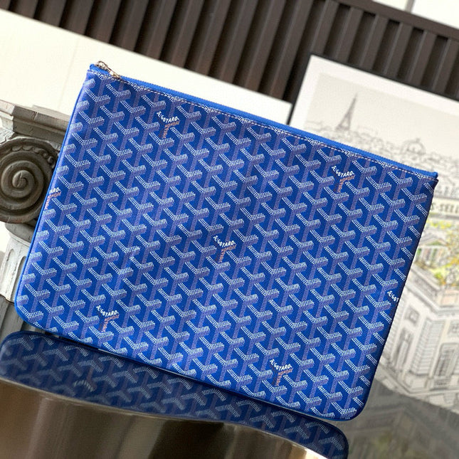 SENAT POCHETTE IN SKY BLUE GOYARDINE CANVAS
