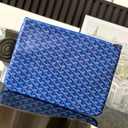 SENAT POCHETTE IN SKY BLUE GOYARDINE CANVAS