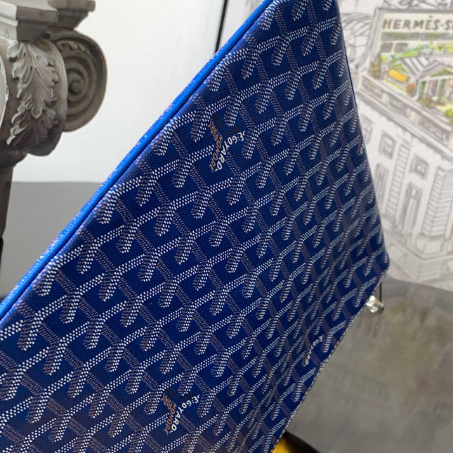 SENAT POCHETTE IN SKY BLUE GOYARDINE CANVAS