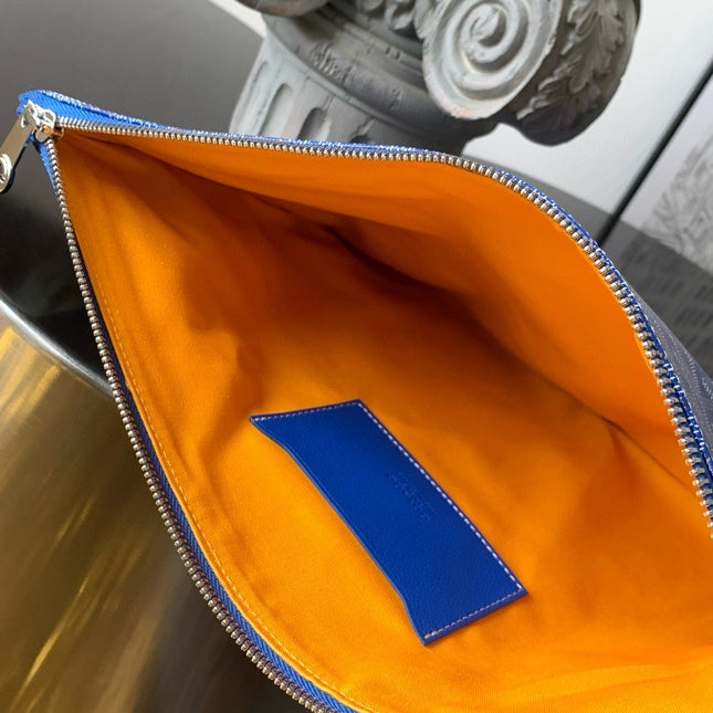 SENAT POCHETTE IN SKY BLUE GOYARDINE CANVAS