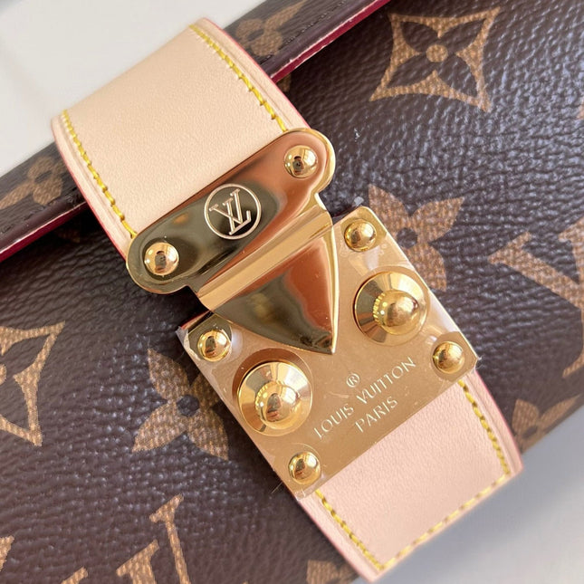 ETUI BIJOUX CASE MONOGRAM BROWN CALFSKIN GOLD HARDWARE
