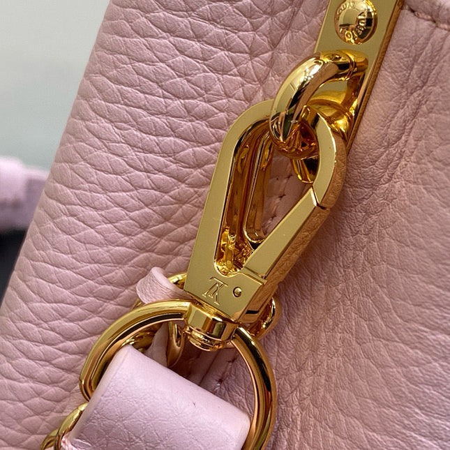 CAPUCINES MINI 21 IN LIGHT PINK TAURILLON LOVELOCK GOLD HARDWARE