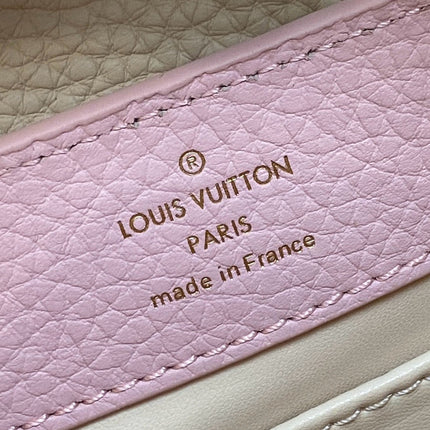 CAPUCINES MINI 21 IN LIGHT PINK TAURILLON LOVELOCK GOLD HARDWARE