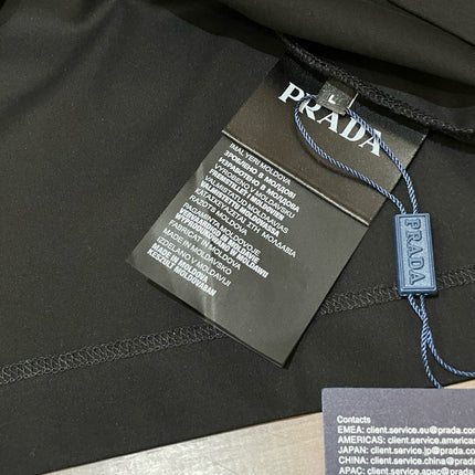 PRADA T-SHIRT BLACK COTTON 896357