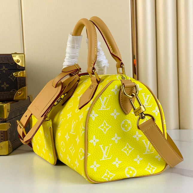SPEEDY P9 BANDOULIÈRE 25 IN YELLOW MONOGRAM CALFSKIN
