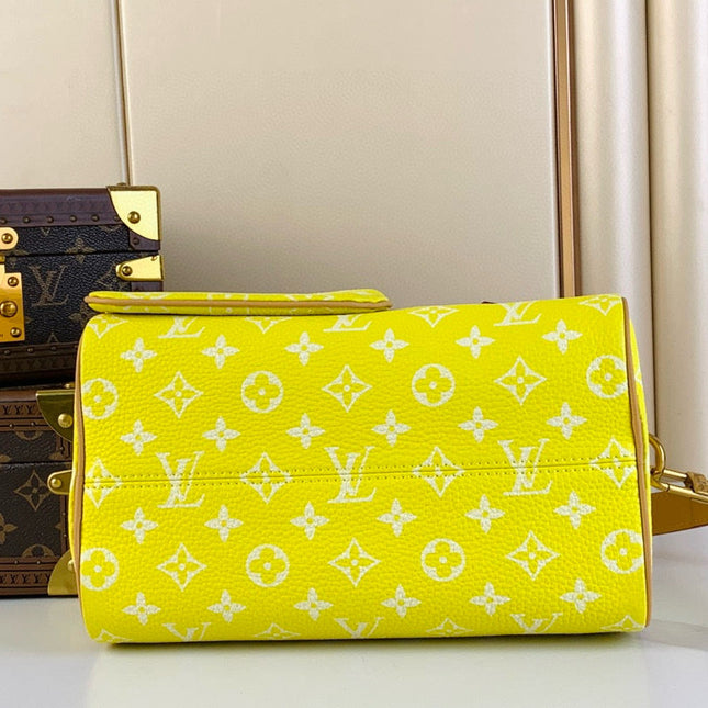SPEEDY P9 BANDOULIÈRE 25 IN YELLOW MONOGRAM CALFSKIN