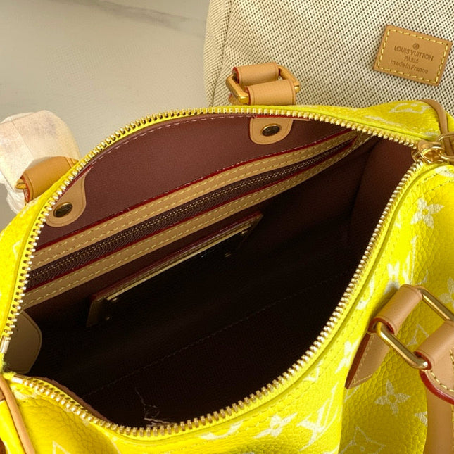 SPEEDY P9 BANDOULIÈRE 25 IN YELLOW MONOGRAM CALFSKIN