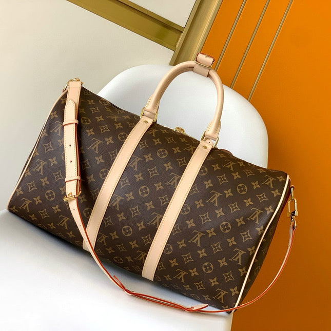 LV KEEPALL 45 BANDOULIERE MONOGRAM CANVAS