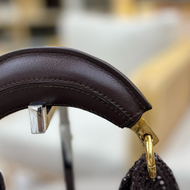 CHLOÉ 25S SUMMER BANANA HOBO BAG 36 IN BROWN