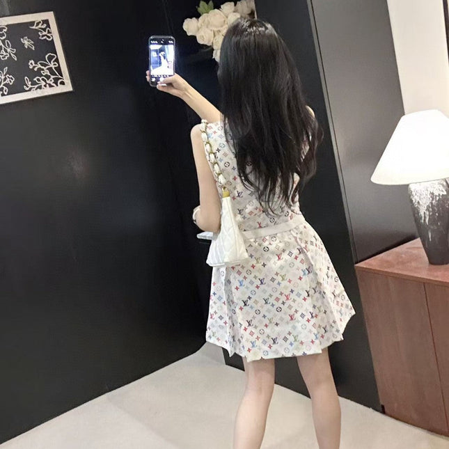 LV DRESS IN MULTICOLOR MONOGRAM COTTON