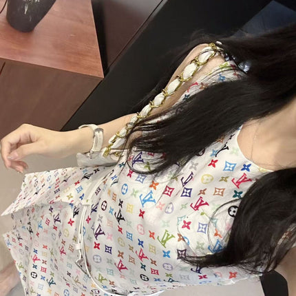 LV DRESS IN MULTICOLOR MONOGRAM COTTON