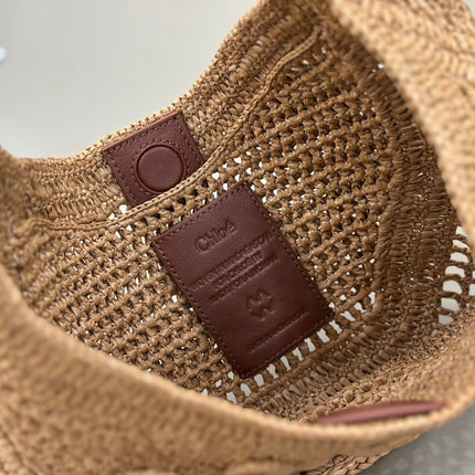 CHLOÉ 25S SUMMER BANANA HOBO BAG 36 IN LIGHT BROWN