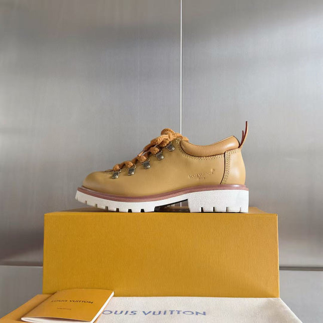 LV SNEAKER IN COGNAC BROWN CALFSKIN