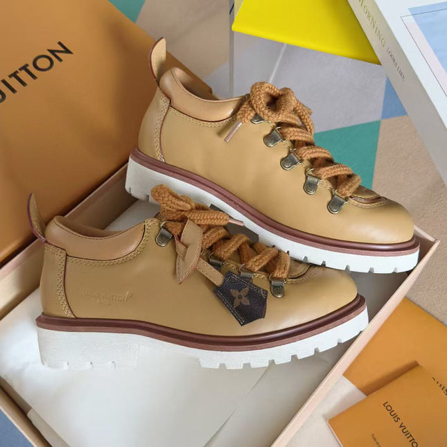 LV SNEAKER IN COGNAC BROWN CALFSKIN