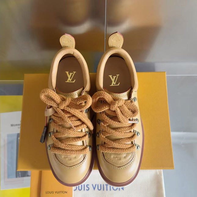 LV SNEAKER IN COGNAC BROWN CALFSKIN