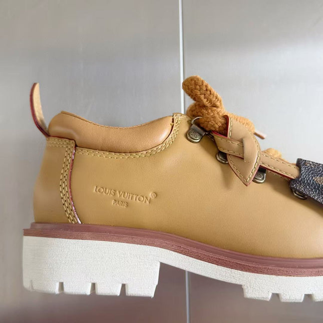 LV SNEAKER IN COGNAC BROWN CALFSKIN