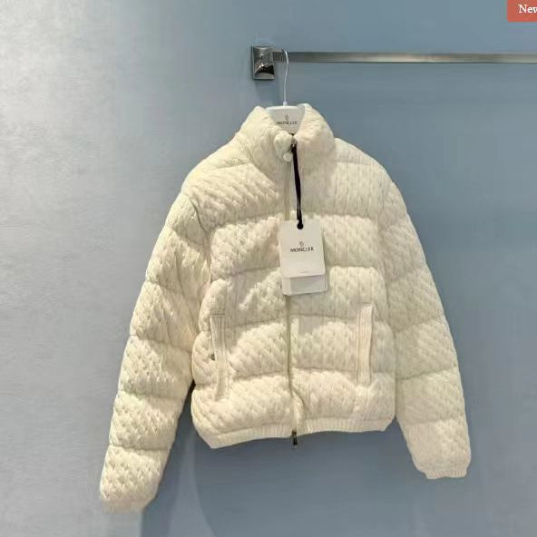 MONCLER JACKET IN WHITE WOOL