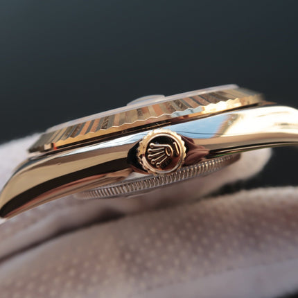 DATEJUST II GOLD STEEL WHITE DIAL ARABIC NUMERALS