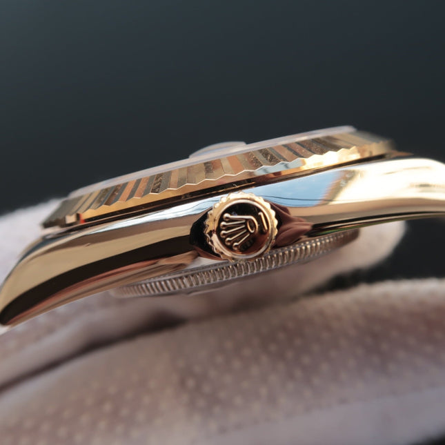 DATEJUST II GOLD STEEL WHITE DIAL ARABIC NUMERALS