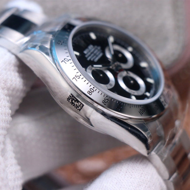 DAYTONA 40MM STEEL CASE BLACK DIAL