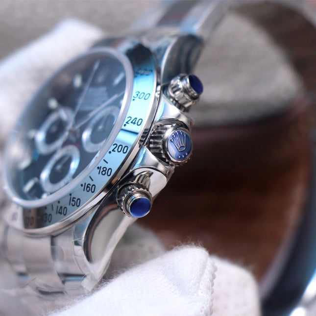 DAYTONA 40MM STEEL CASE BLACK DIAL