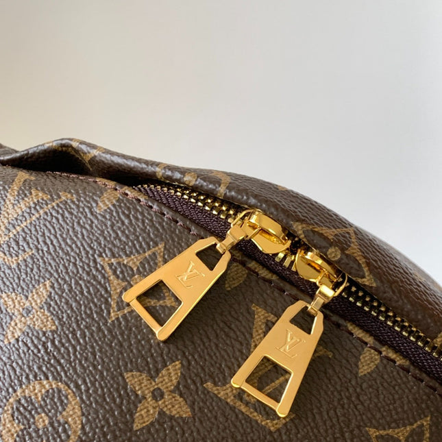 LV BUMBAG 37 IN BROWN COATED MONOGRAM CANVAS
