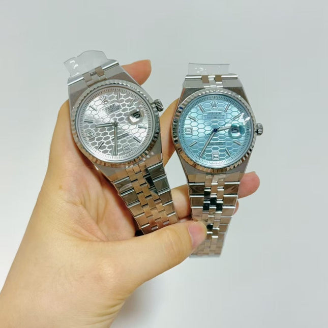 OYSTER PERPETUAL DATEJUST WATCH IN BLUE