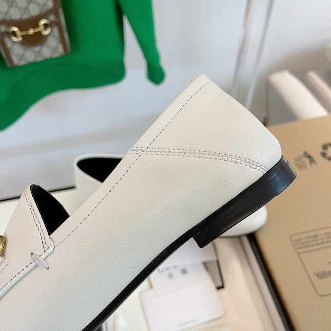GG LOAFERS MULES WHITE