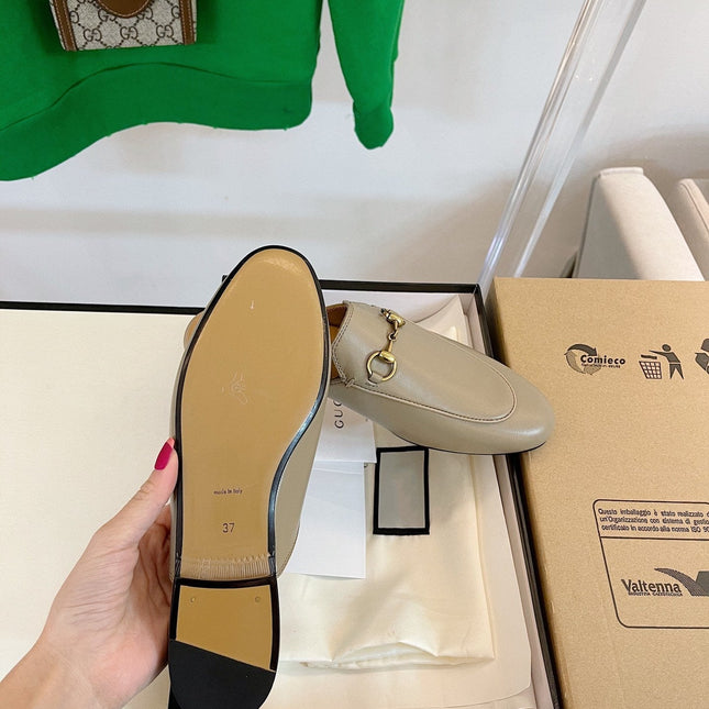 GG SLIPPER MULES BEIGE