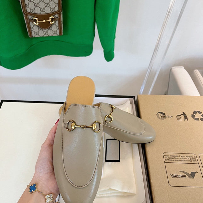 GG SLIPPER MULES BEIGE