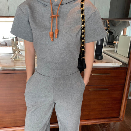 Loewe 25 Sweatshirt Suit Gray Cotton