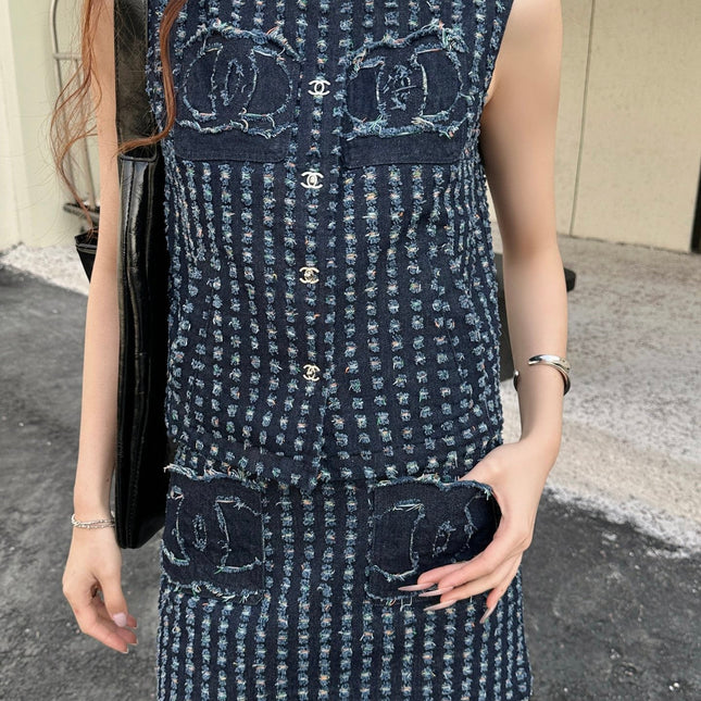 CC 25 Denim Set Blue Cotton