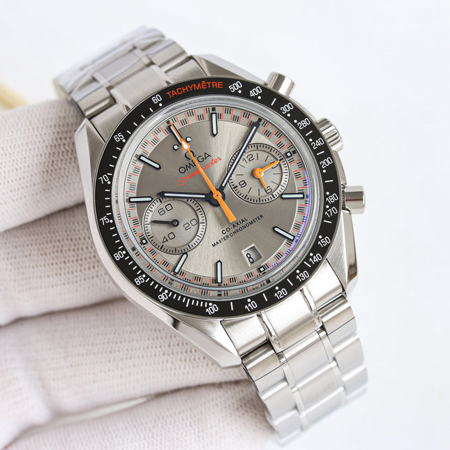 SPEEDMASTER RACING WATCH SILVER CASE