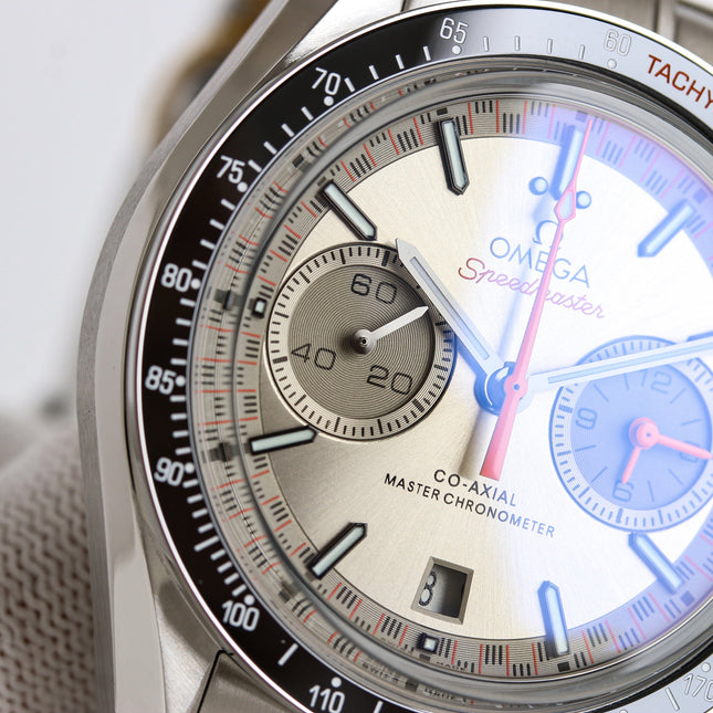 SPEEDMASTER RACING WATCH SILVER CASE